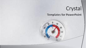  Presentation with global warming - Amazing PPT theme having showing plus 12 degree temperature backdrop and a light gray colored foreground