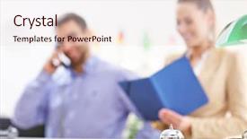  Presentation with hotel key - Presentation design with showing service bell in hotel background and a  colored foreground