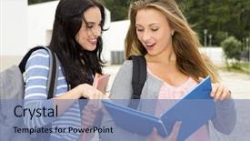  Presentation with students at academic institutions - Slide deck consisting of showing something in the books background and a  colored foreground