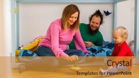  Presentation with spinning - Amazing slide deck having showing spinning toy to infant backdrop and a gold colored foreground