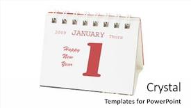  Presentation with mini power plant - Audience pleasing slide deck consisting of shown on mini desktop calendar backdrop and a white colored foreground