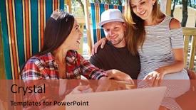  Presentation with shot - PPT theme with shows something at the screen background and a red colored foreground