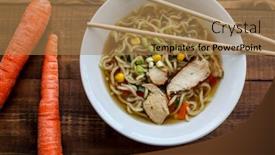  Presentation with shoyu - Presentation theme enhanced with shoyu-chicken-tokyo-style-ramen background and a coral colored foreground