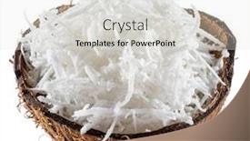  Presentation with coconut shell - Cool new theme with shredded-coconut-flakes backdrop and a light gray colored foreground