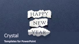  Presentation with happy 30th birthday word cloud - Audience pleasing presentation theme consisting of shredded newspaper - scrap of paper backdrop and a  colored foreground