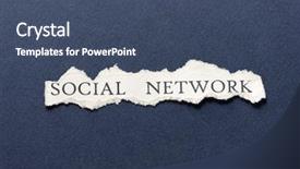  Presentation with words - Slide set consisting of shredded newspaper - scrap of paper background and a  colored foreground