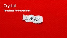  Presentation with ideas - Amazing PPT theme having shredded newspaper - scrap of paper backdrop and a  colored foreground