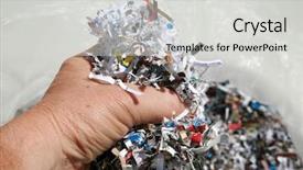  Presentation with identity theft - Audience pleasing PPT layouts consisting of shredded paper shredded checks credit backdrop and a light gray colored foreground
