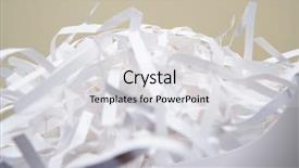  Presentation with recycling paper - Theme having shredded paper background and a light gray colored foreground