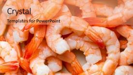  Presentation with shrimp - Amazing theme having shrimp - top view of tasty prawns backdrop and a coral colored foreground