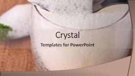  Presentation with shrimp - Amazing slides having molecular food - shrimp and lemon mousse backdrop and a soft green colored foreground