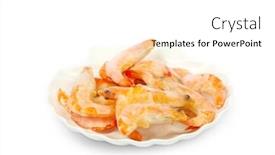  Presentation with shrimp - Amazing PPT theme having shrimp-isolated-on-a-white backdrop and a white colored foreground