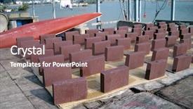  Presentation with shrimp - Beautiful PPT theme featuring shrimp paste backdrop and a violet colored foreground