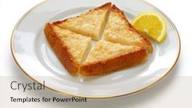  Presentation with dim sum - Cool new presentation theme with shrimp-toast-prawn-toast-chinese backdrop and a coral colored foreground