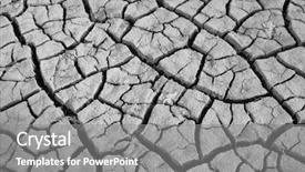  Presentation with texture of the soil soil - Theme featuring shrincage - texture of shrinkage cracks bw background and a gray colored foreground