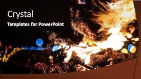  Presentation with traditional - PPT theme consisting of shrovetide-traditional-event-of-burning background and a wine colored foreground