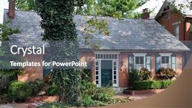  Presentation with security safety urban cities - Theme featuring shrubbery - small well maintained urban brick background and a  colored foreground