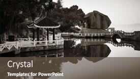 Presentation with china - Amazing slide deck having shu-zhuang-garden-with-traditional backdrop and a tawny brown colored foreground