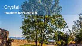  Presentation with armenia - Slide set featuring shushi - shusha castle landmark of artsakh background and a teal colored foreground