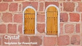  Presentation with orthodox - Colorful PPT layouts enhanced with shutters on mount sinai moses backdrop and a coral colored foreground