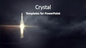  Presentation with rocket launch - Slide set consisting of shuttle launch - rocket space ship mixed media background and a tawny brown colored foreground