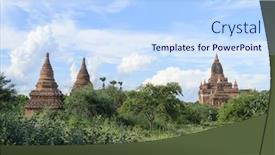  Presentation with myanmar bagan - Colorful slide deck enhanced with shwe sandaw pagoda in bagan myanmar backdrop and a sky blue colored foreground