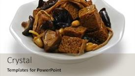  Presentation with gluten - Beautiful theme featuring si-xi-kao-fu-hong backdrop and a coral colored foreground