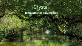  Presentation with tunnel - Presentation theme having sicao-green-tunnel-in-tainan background and a tawny brown colored foreground