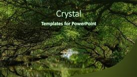  Presentation with tunnel - Presentation theme enhanced with sicao-green-tunnel-in-tainan background and a tawny brown colored foreground