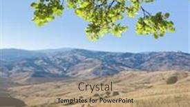  Presentation with oak - Cool new slide set with sicilian-landscape-of-sicily backdrop and a coral colored foreground