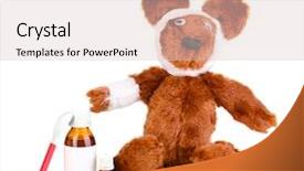  Presentation with vernier caliper bearing isolated - Cool new presentation theme with trait personality - background concept wordcloud illustration of backdrop and a sky blue colored foreground