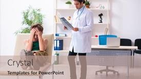  Presentation with pediatrician - Presentation with sick-boy-visiting-young-male background and a coral colored foreground