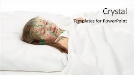  Presentation with sick child - Amazing slides having sick child has the virus backdrop and a  colored foreground