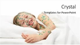  Presentation with sick child - Theme with sick child has the virus background and a  colored foreground