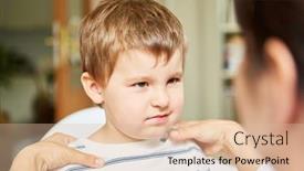  Presentation with chiropractic - Slides having sick-child-undergoing-chiropractic background and a lemonade colored foreground