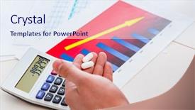  Presentation with finance teens - Presentation theme featuring sick due to bad results background and a sky blue colored foreground