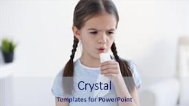  Presentation with allergy - Amazing slide deck having sick kid - cute little girl with allergy backdrop and a lemonade colored foreground