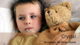  Presentation with sick child - Amazing theme having sick kid - ill child backdrop and a coral colored foreground
