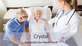  Presentation with health care - Amazing theme having sick patient - medicine age health care backdrop and a  colored foreground