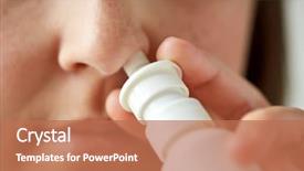  Presentation with nasal - Amazing slides having sick woman using nasal backdrop and a coral colored foreground