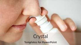  Presentation with nasal - Theme with sick woman using nasal background and a coral colored foreground