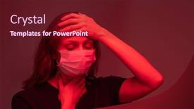  Presentation with symptoms - Audience pleasing presentation consisting of sick-young-female-in-protective backdrop and a tawny brown colored foreground