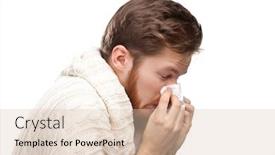  Presentation with holding hands - Beautiful theme featuring sick-young-man-holding-wipes backdrop and a lemonade colored foreground