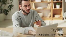  Presentation with order - Colorful theme enhanced with sick-young-man-with-plastic backdrop and a coral colored foreground