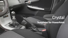  Presentation with interior - Beautiful slide deck featuring side detail - car interior with back seats backdrop and a dark gray colored foreground