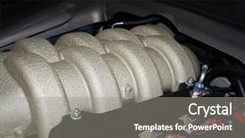  Presentation with sports car - Audience pleasing slide deck consisting of side-detail-of-a-sports backdrop and a gray colored foreground