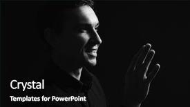  Presentation with black dark neuron connections - Beautiful slide deck featuring side effects - attractive young man on dark backdrop and a  colored foreground