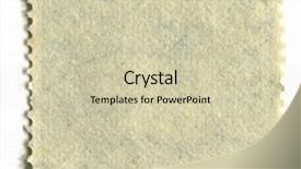  Presentation with postage - Cool new PPT theme with side of a postage stamp backdrop and a soft green colored foreground