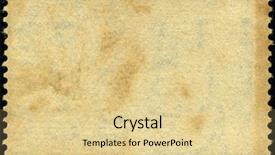  Presentation with postage - Beautiful slides featuring side of a postage stamp backdrop and a blonde colored foreground