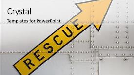  Presentation with rescue - PPT theme enhanced with side of military aircraft background and a white colored foreground
